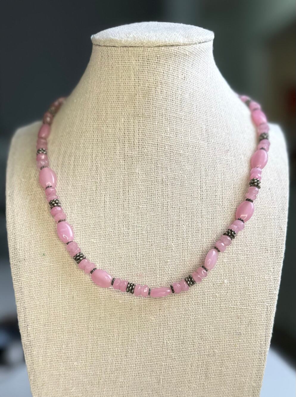 Pink Beaded Necklace